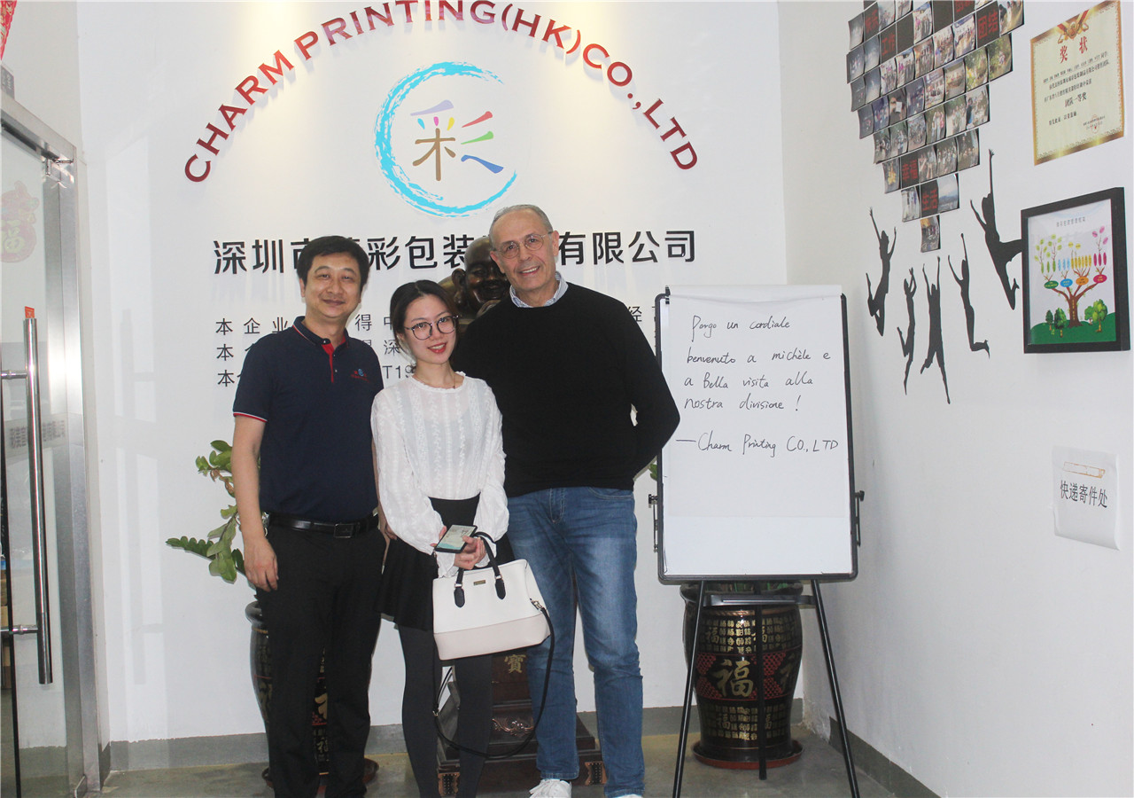 Customer Reception Picture - Meeting with Michele from Italy in November 2018